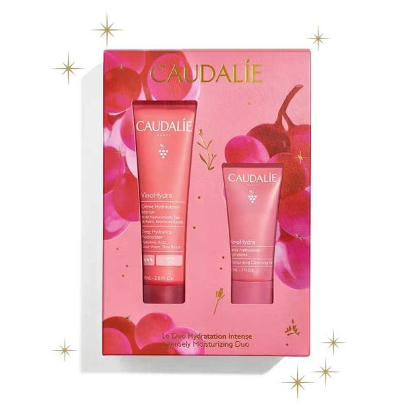 VinoHydra Coffret Hydratation Intense Noël 2025 (Crème Hydratation Intense + Gelée Nettoyante Hydratante)