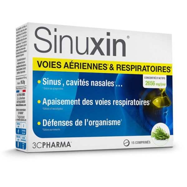 3C Pharma Efirub Sinuxin Sinus & Cavités nasales (15 comprimés)