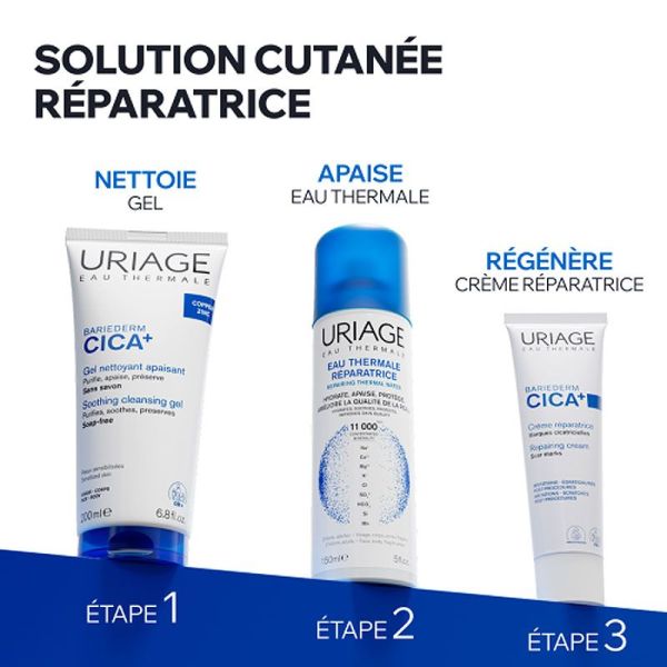Uriage Bariéderm Cica+ Crème réparatrice marques cicatricielles (40 ml)