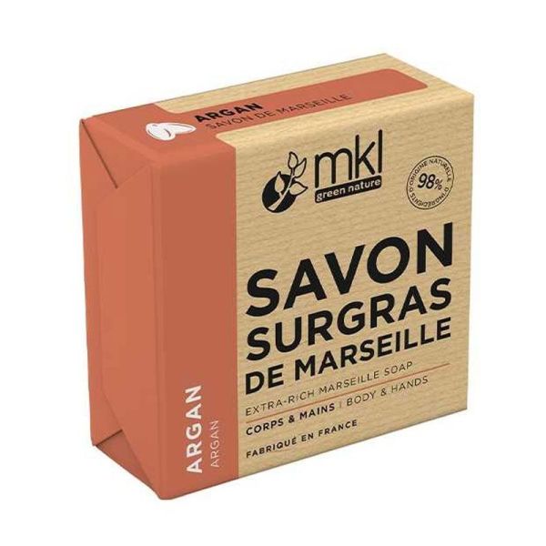 MKL Green Nature Savon de Marseille Surgras -  Argan (100 g)