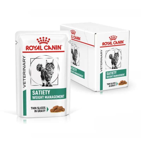 Satiety Weight Management émincé en sauce pour chat (12 x 85 g)