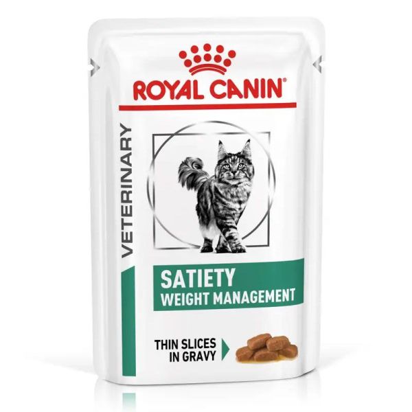 Satiety Weight Management émincé en sauce pour chat (12 x 85 g)