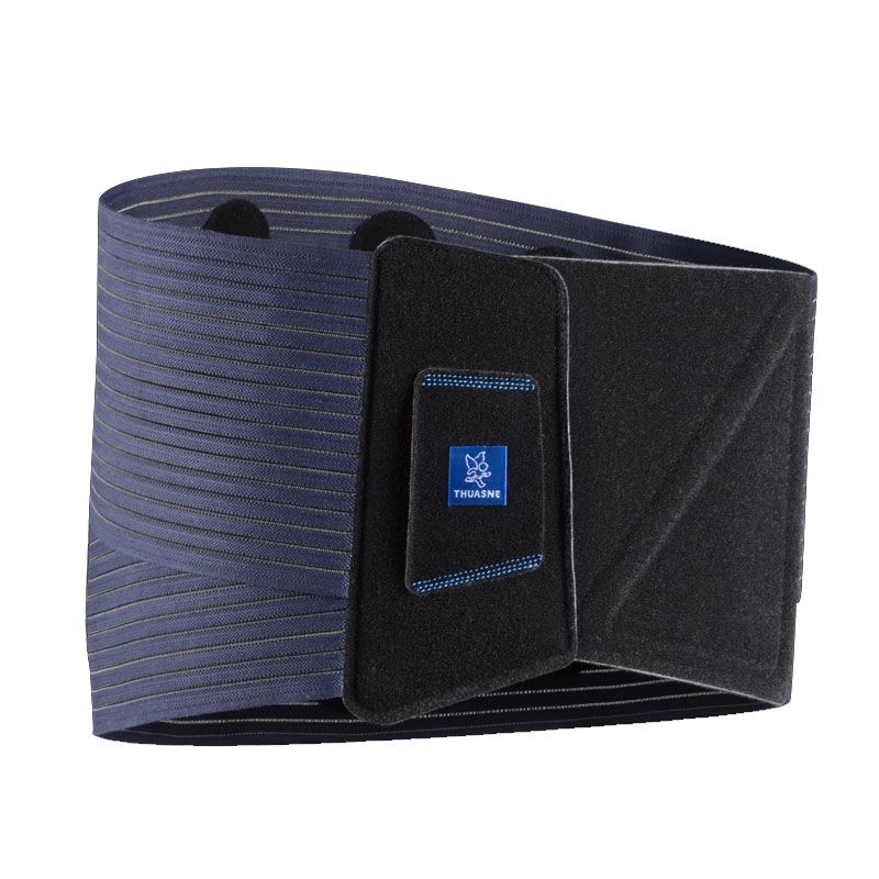 Thuasne Lombaskin Ceinture Lombaire Noir/Bleu (Hauteur 21 cm