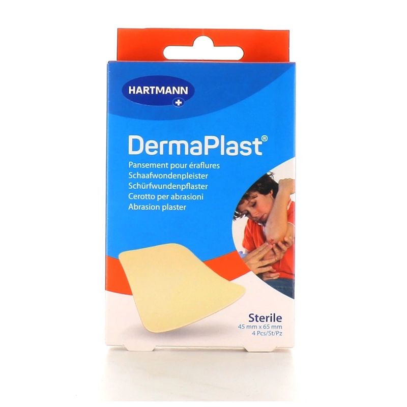 Hartmann P Hartmann Dermaplast Pansements pour Éraflures 45 x 65 mm (4 pièces ...